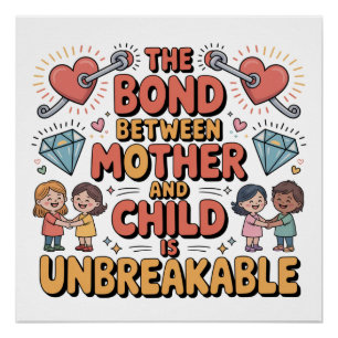 Die Bindung zwischen Mutter und Kind ist unzerbrec Poster