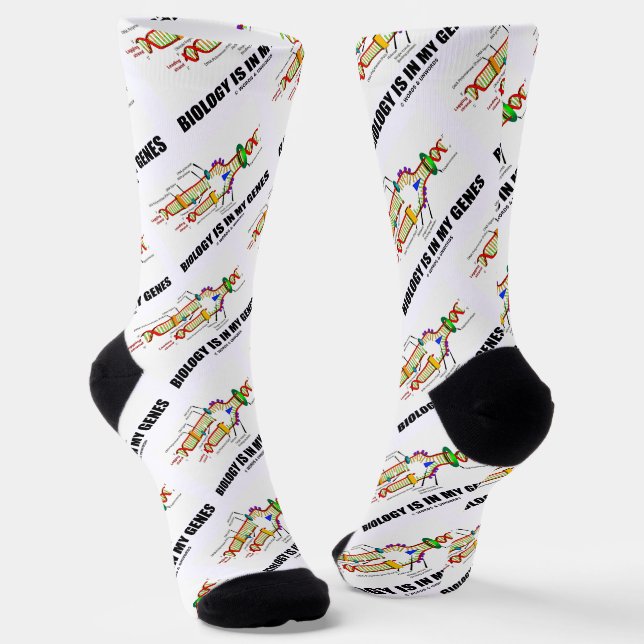 Die Biologie steckt in meiner DNA-Replikation Socken (Gewinkelt)