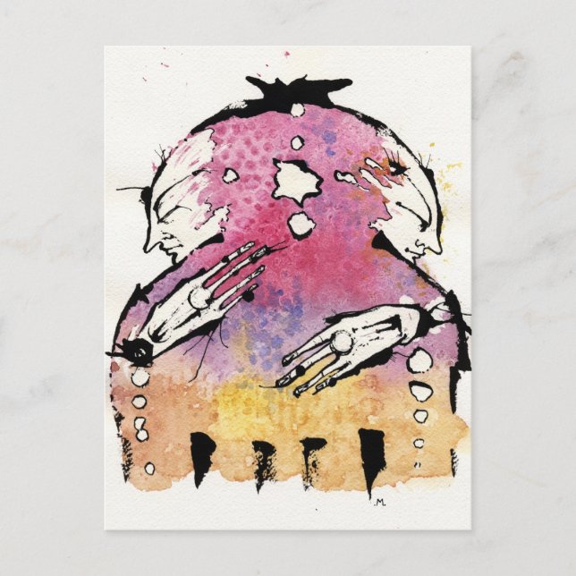 die bipolare postkarte (Vorderseite)