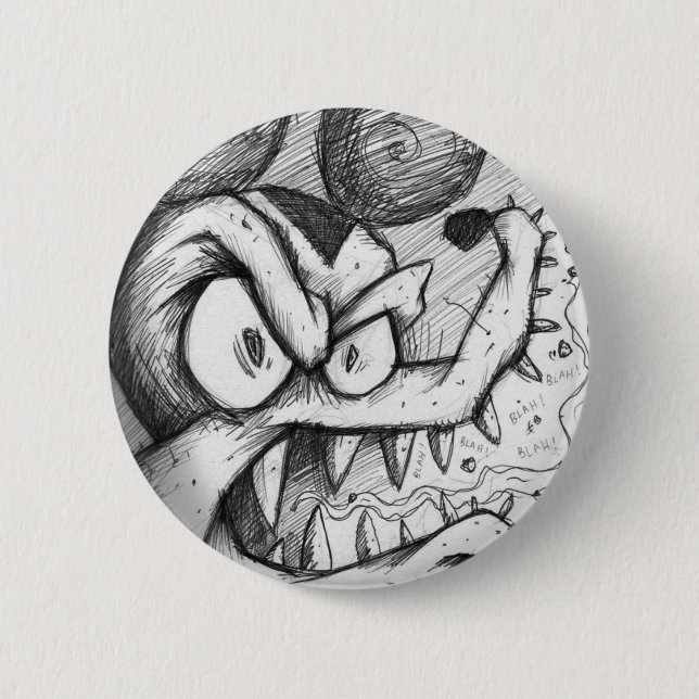 Die bitteren Ratten-Blues Button (Vorderseite)