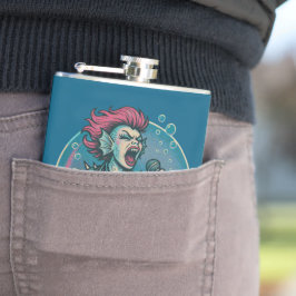 die blaring Siren Flachmann