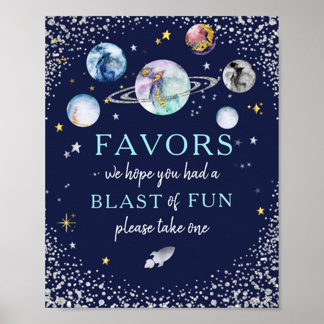 Die Blase des Spaß im Weltraum Galaxy liebt das Ge Poster (Vorne)