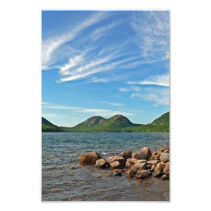 Die Blasen und der Jordan Pond, Maine Fotodruck