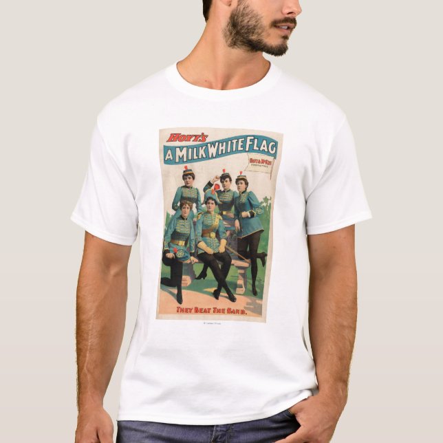 Die Blaskapelle "einer Milch-Flagge-" Frau T-Shirt (Vorderseite)