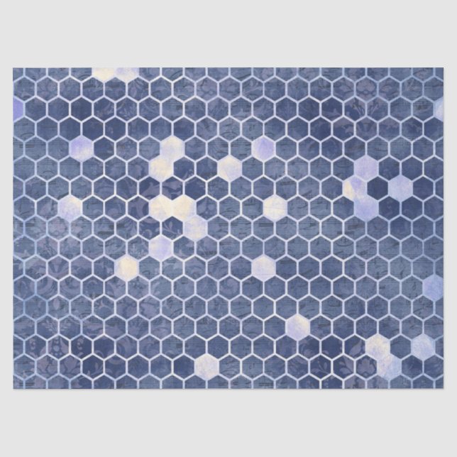 Die Blaue Bienenreihe Design 14 Gewebepapier Seidenpapier (Vorderseite)