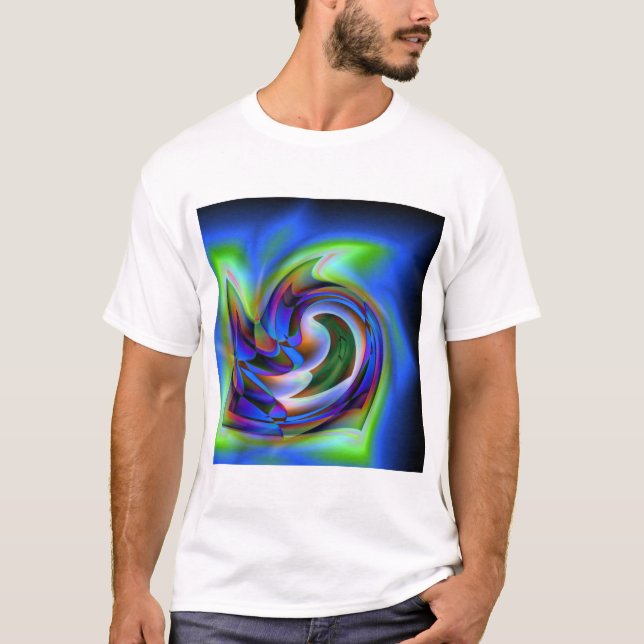 Die blaue blühende Pflanze T-Shirt (Vorderseite)