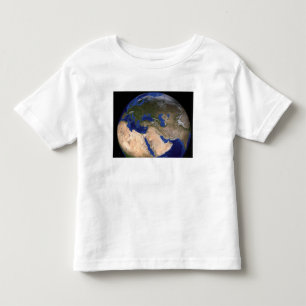 Die blaue folgende Generations-Marmorierungerde 2 Kleinkind T-shirt