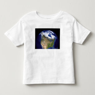 Die blaue folgende Generations-Marmorierungerde 5 Kleinkind T-shirt