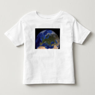 Die blaue folgende Generations-Marmorierungerde 6 Kleinkind T-shirt