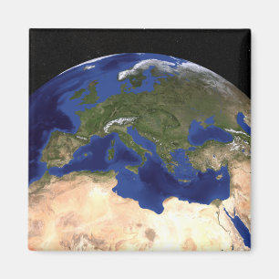 Die blaue folgende Generations-Marmorierungerde 7 Magnet