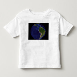 Die blaue folgende Generations-Marmorierungerde 8 Kleinkind T-shirt