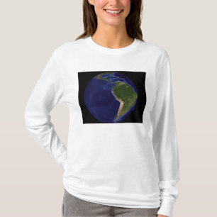 Die blaue folgende Generations-Marmorierungerde 8 T-Shirt