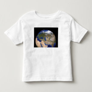 Die blaue folgende Generations-Marmorierungerde Kleinkind T-shirt