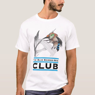 Die blaue gebundene Biene T-Shirt