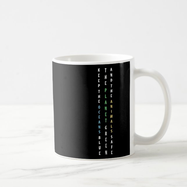 Die blaue Klippe des Ozeans behalten Kaffeetasse (Rechts)