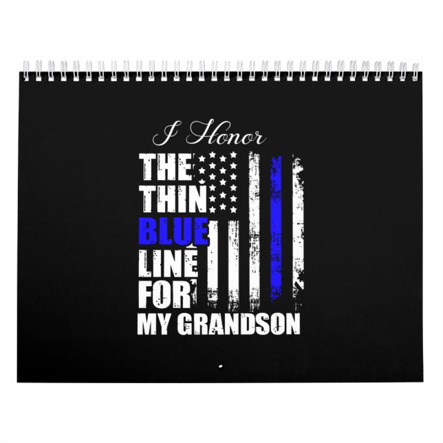 Die blaue Linie, die die Polizei zurückzieht Kalender (Titelbild)