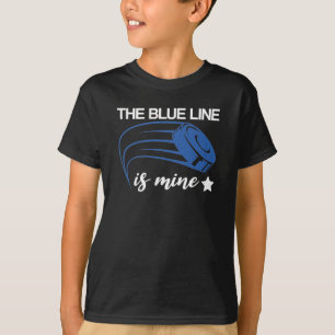 Die blaue Linie ist meine Verteidigung gegen den H T-Shirt