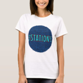Die blaue RT Women's Classic-T - Shirt der Station