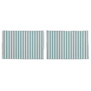 Die blaue und weiße Küste des Beach House Kissenbezug
