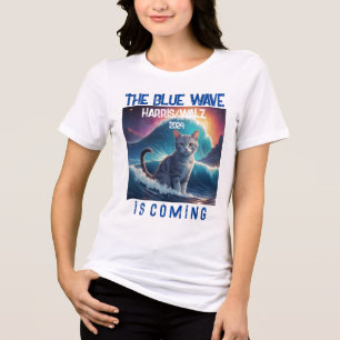 Die blaue Welle kommt 2024 Tri-Blend Shirt