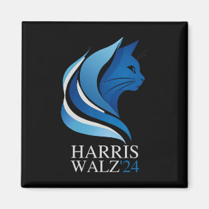 Die Blaue Welle kommt in den Katzenhaaren auf die  Magnet