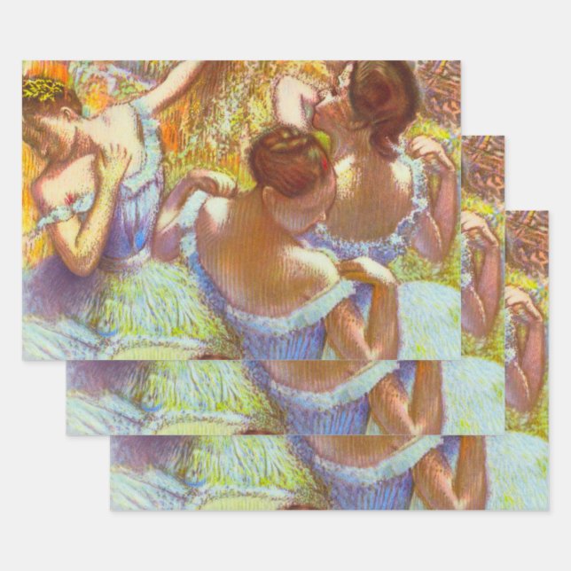 Die blauen Tänzer von Edgar Degas Geschenkpapier Set (Set)