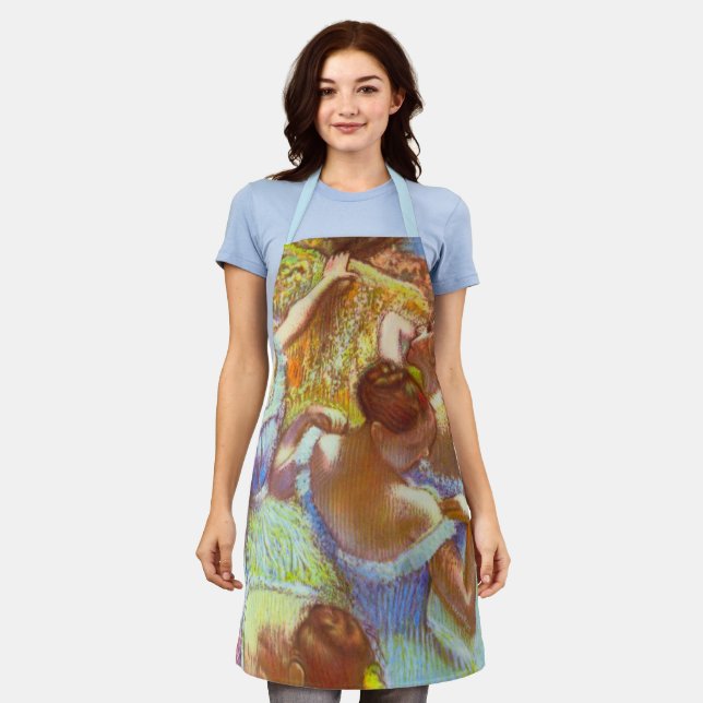 Die blauen Tänzer von Edgar Degas Schürze (Getragen)