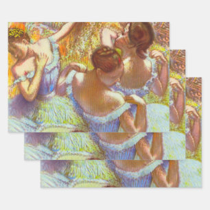 Die blauen Tänzerinnen von Edgar Degas Geschenkpapier Set