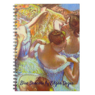 Die blauen Tänzerinnen von Edgar Degas Notizblock