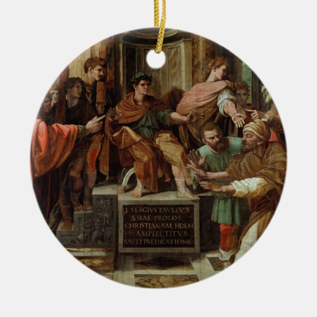 Die Blendung von Elymas (Cartoon für das Sistine Keramikornament (Vorne)