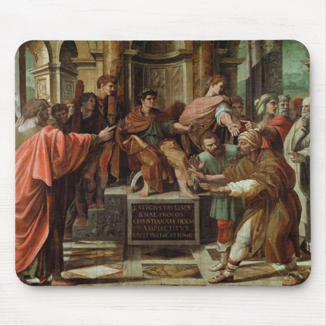 Die Blendung von Elymas (Cartoon für das Sistine Mousepad (Vorne)