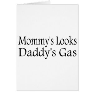 Die Blick-des Vatis der Mama das Gas