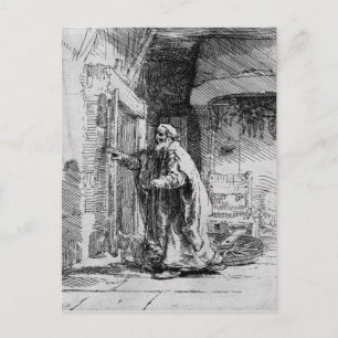 Die blinde Tobit, 1651 Postkarte