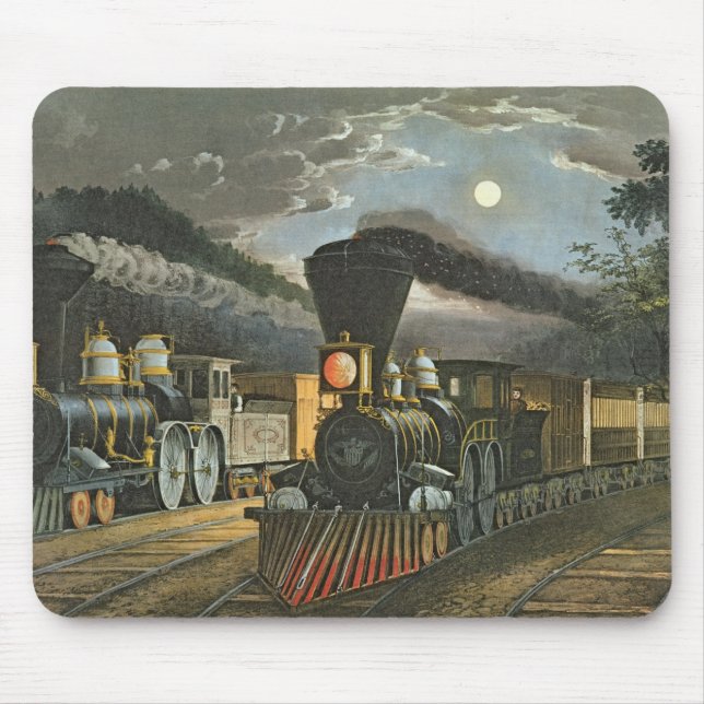 Die Blitz-Eilzüge, 1863 Mousepad (Vorne)
