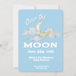 Die Blue-Baby-Dusche des Mond ist eine individuell Einladung
