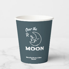 Die Blue-Baby-Dusche des Mond Pappbecher