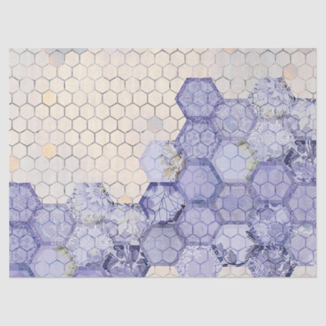 Die Blue Bee Serie Design 10 Gewebe Papier (Vorderseite)