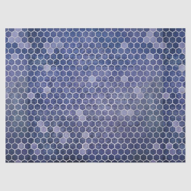 Die Blue Bee Serie Design 4 Seidenpapier (Vorderseite)