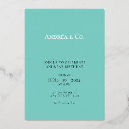 Die Blue Box Folieneinladung