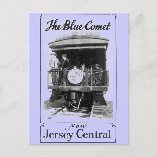 Die Blue Comet Train Postkarte (Vorderseite)