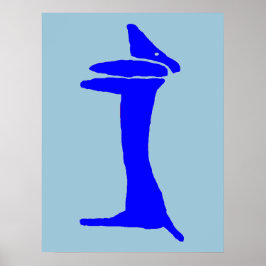 Die Blue Dog-Dackel Poster