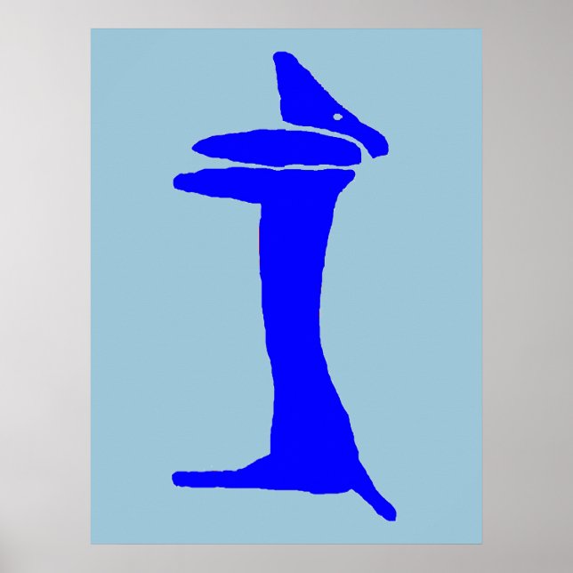 Die Blue Dog-Dackel Poster (Vorne)