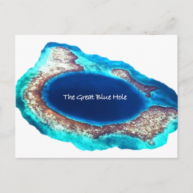Die Blue Hole Postkarte (Vorderseite)