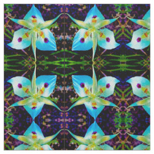 Die Blue Lily Tänzer Stoff