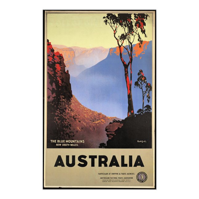 Die Blue Mountains, Australien, Fotodruck (Vorne)