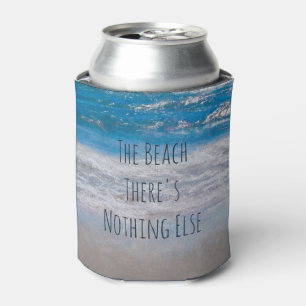 Die Blue White Coastal Ocean Wave Phrase Dosenkühler