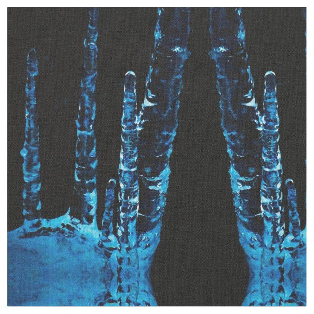 Die Blues des Icicle Stoff (Nahaufnahme)