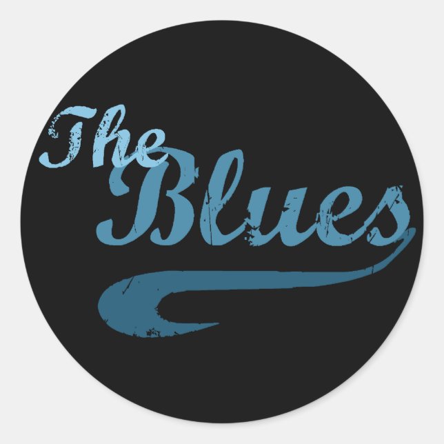 Die Blues Runder Aufkleber (Vorderseite)
