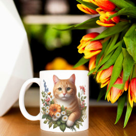 Die blühende Kitty Kaffeetasse
