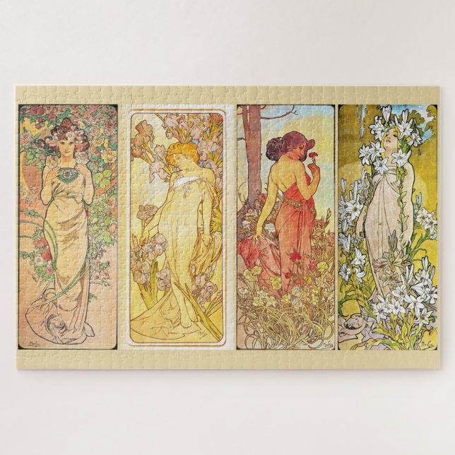 Die Blume 1898 - Muchas Blumenstil (Horizontal)